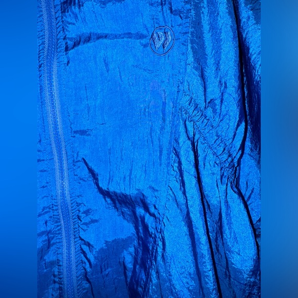 Vintage Wimbledon Tennis Jacket Windbreaker Size Large Circa 80/90 Blue Paisley - Picture 2 of 6